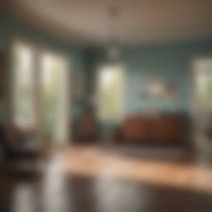 Interior of a foreclosed home showing potential