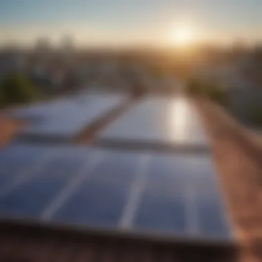 Solar panels installed on a residential rooftop