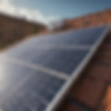 A solar panel installation showing signs of neglect and decay