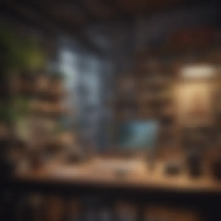 Collage showcasing various remote work locations