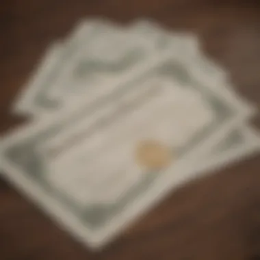 A diagram explaining certificates of deposit with interest rates