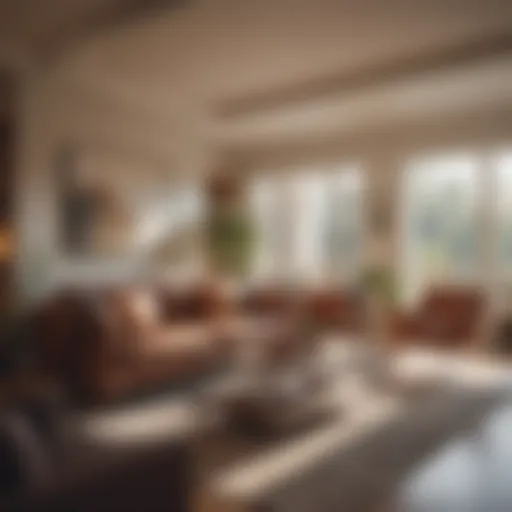 A cozy living room featuring a modern design, showcasing the warmth of homeownership.