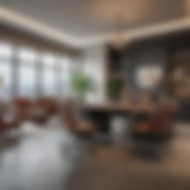 Luxurious Workspaces: Where High Earnings Thrive A luxurious office environment representing high-income careers