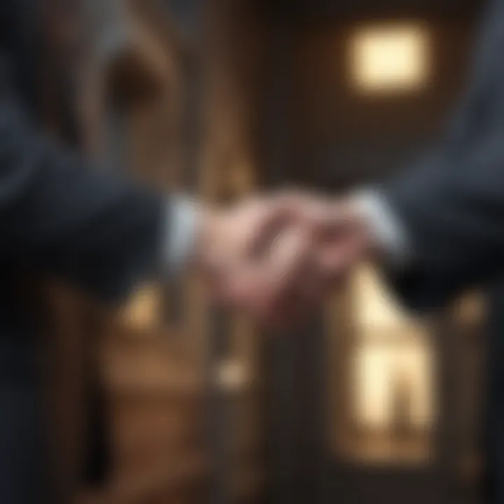 A handshake symbolizing trust between a business owner and a supplier.