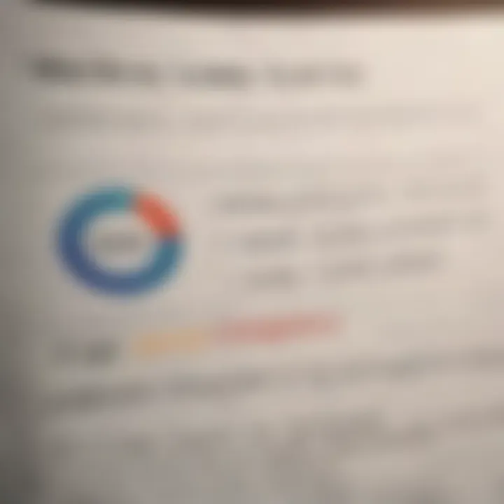 A close-up of a credit report highlighting important factors