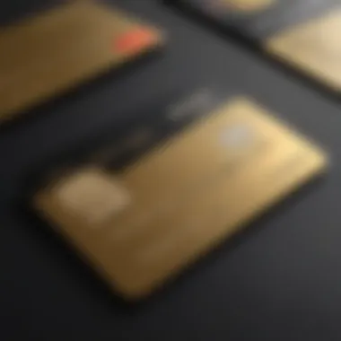 An infographic highlighting the features of black and gold credit cards.