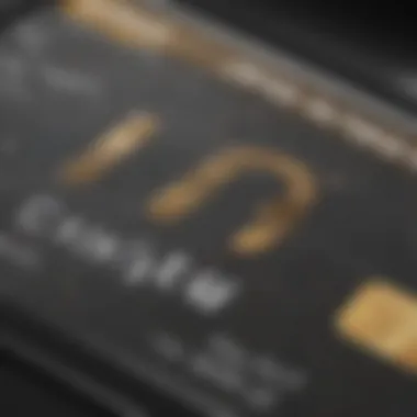 Close-up view of a CareOne Credit Card showcasing its design and features