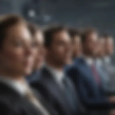 Diverse Leadership Approaches Depiction of various leadership approaches